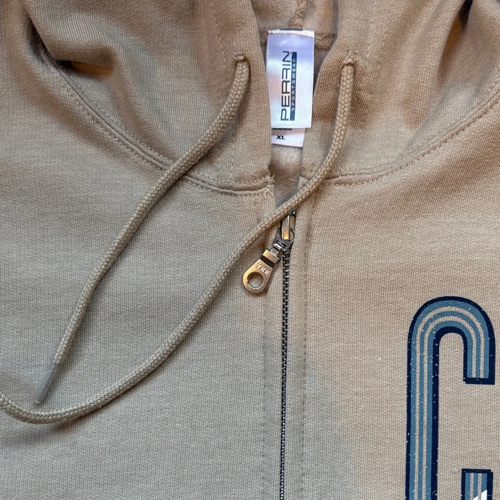 CALI Long Beach Zip-Up Hoodie - Beige - Picture 4 of 5